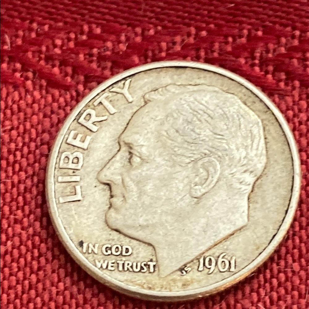 Vintage 1961 D Roosevelt Dime 90% SILVER
